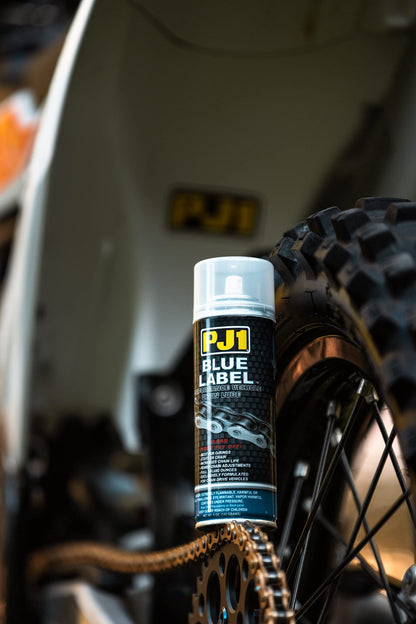 PJ1 BLUE LABEL Spray CHAIN LUBE 5 OZ 1-08 - 57-0108