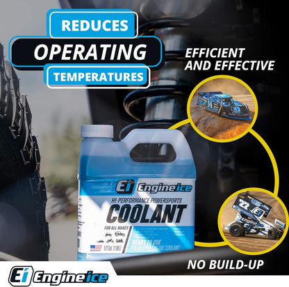 Case of 4 ENGINE ICE HI-PERFORMANCE COOLANT 1/2 GALLON - 10850