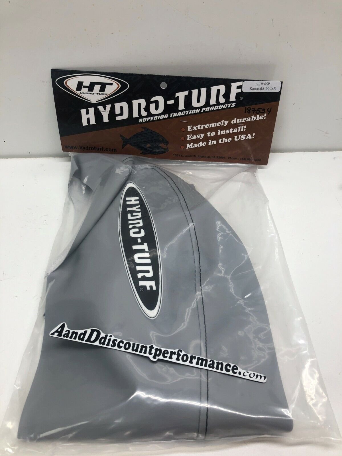 INSTOCK Hydro-turf Chin pad Cover for Kawasaki 650SX 650 sx SEW65P SOLID GREY
