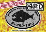 Hydro-Turf Sheet LIGHT GREY CUT WAFFLE w/ 3m 40x49 Boating Carpet SHT40CW