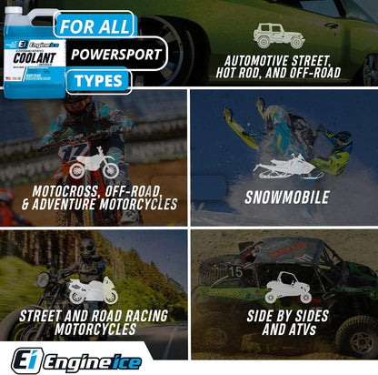 Case of 4 ENGINE ICE HI-PERFORMANCE COOLANT 1/2 GALLON - 10850