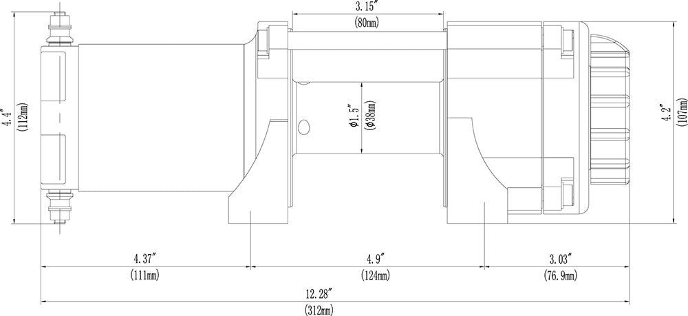 KFI PRODUCTS ATV 2000LB Winch kit - A2000