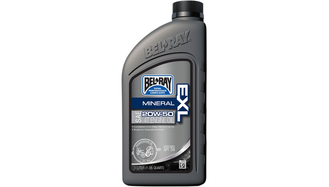 BEL-RAY EXL MINERAL 4T ENGINE OIL 20W- 50 LITER 99100-B1LW 840-1492