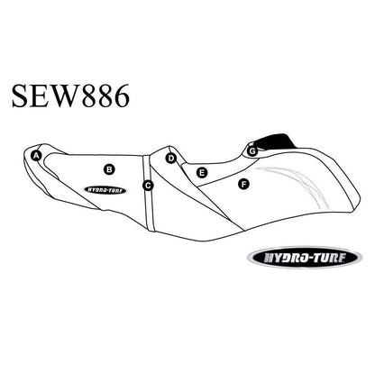 Hydroturf Custom Seat Cover for Sea-Doo RXT-X 300/RXT-X aS 260/RXT 260/Wake Pro 215 - SEW886