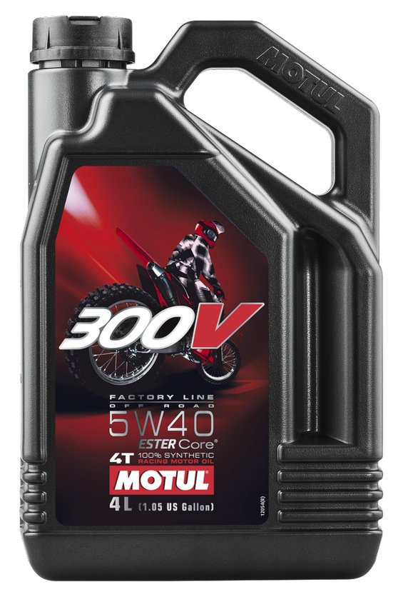 MOTUL 300V OFFROAD 4T COMPETITION SYNTHETIC OIL 5W-40 4-LITER 104135 - 82-2027