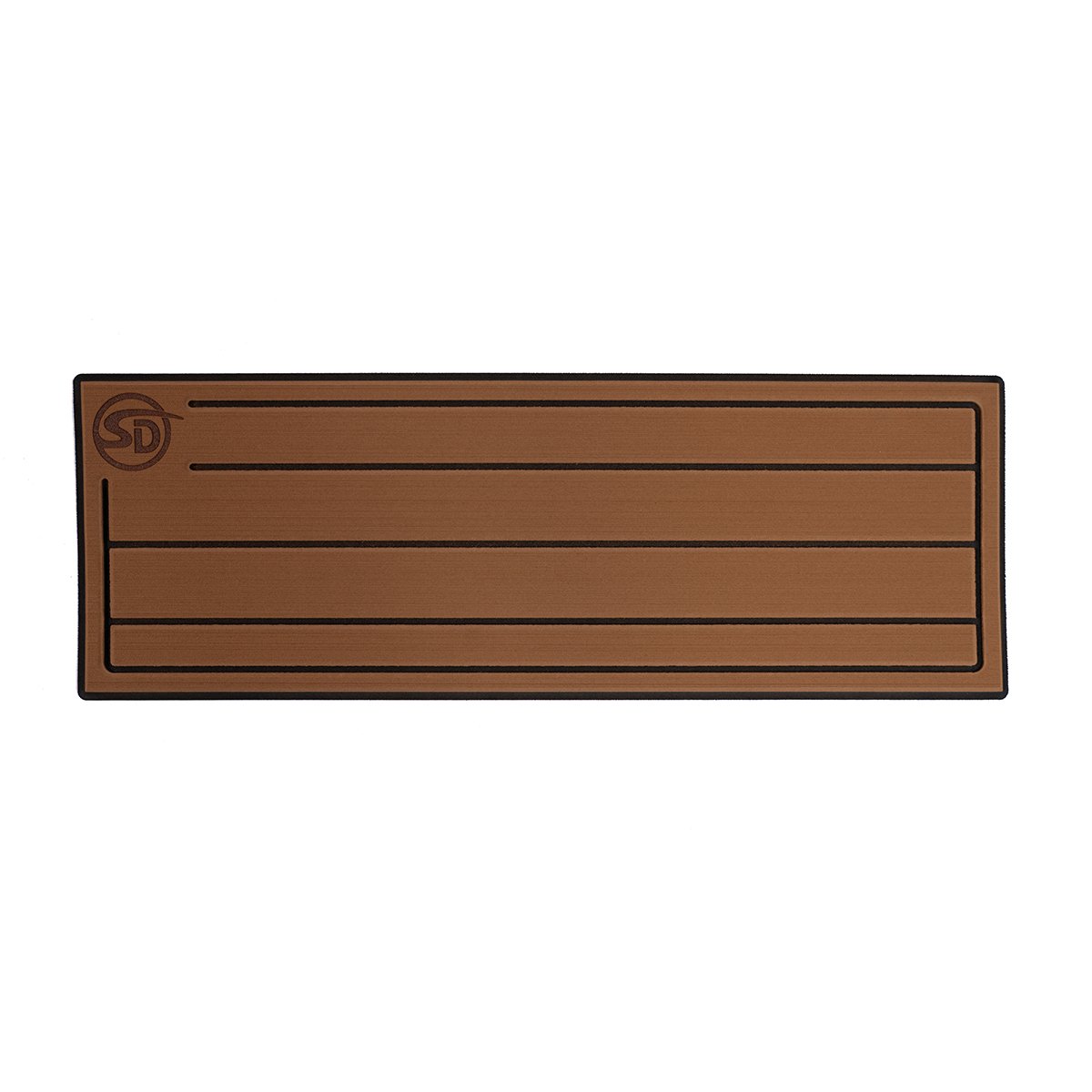 Seadek RV Step Covers - Teak - 24"x8.5" - Brown / Black, Single Step - 58108-80070