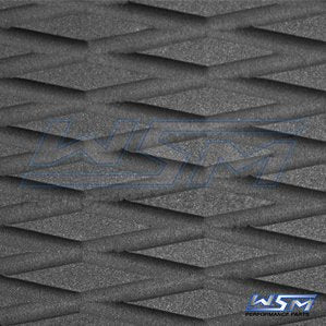WSM Turf Sheet Cut Diamond Black 62 X 40 Boating/PWC/Marine
