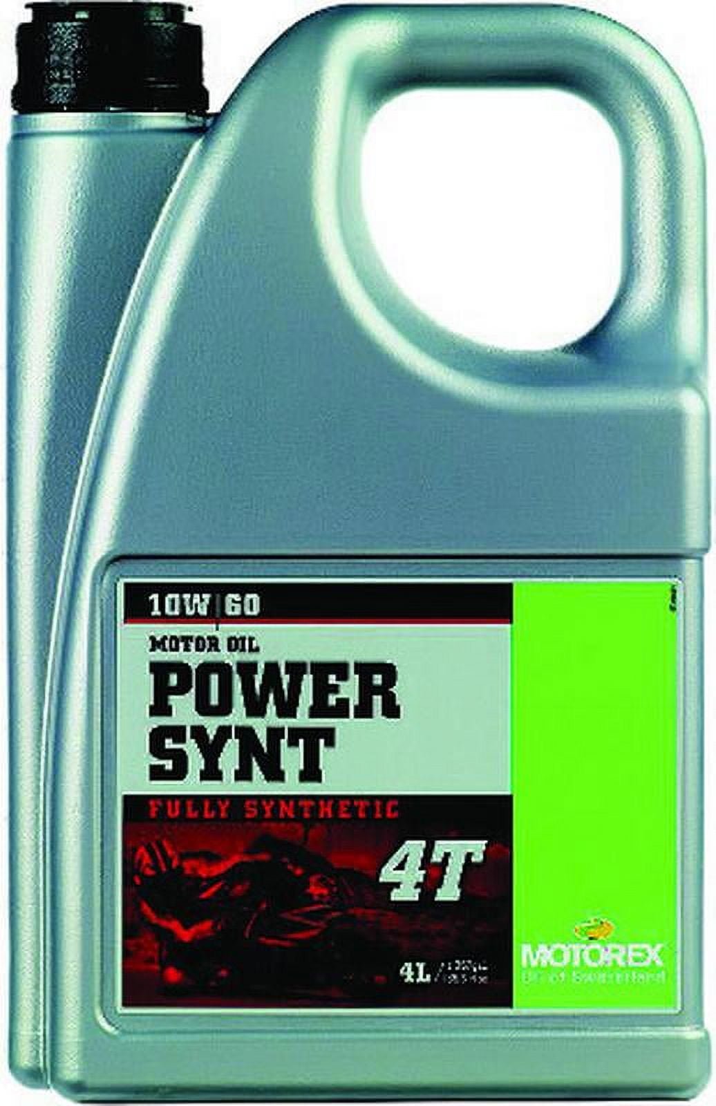 Motorex Power Synthetic 4T 10W60 Motor Oil - 4 Liters - 102276 - 306210 - 580-0216