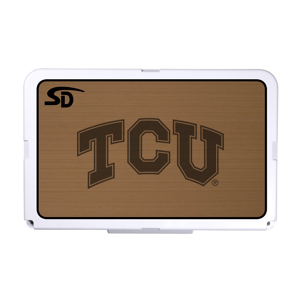 Seadek Collegiate Cooler Pad - RTIC 52 - Mocha / Black, Texas Christian University - 57703-80093
