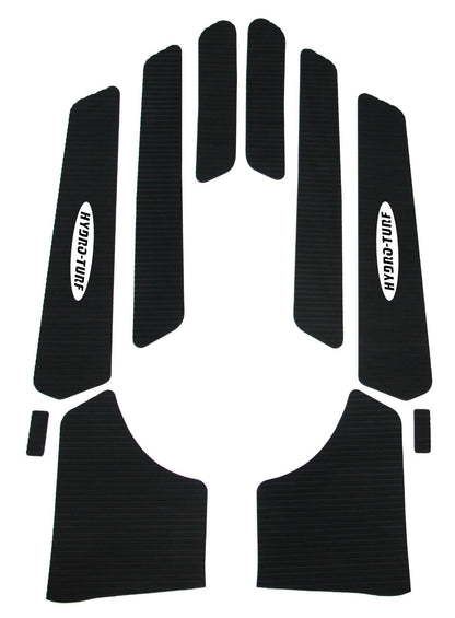 Hydro-Turf mat Yamaha 99-04 XL800/1200 XLT800/1200 GREY/BLACK GROOVE W/3M HT784