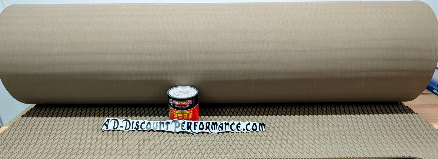 INSTOCK Hydro-turf Sheet Fishing SHT86MD 47X86 MUD MOLDED DIAMOND W/ Free Glue