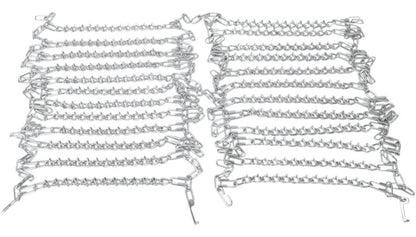 INSTOCK MOOSE ATV V-Bar Tire Chains - 10 V-Bar - 17" W x 56" L - Pair - M91-60010