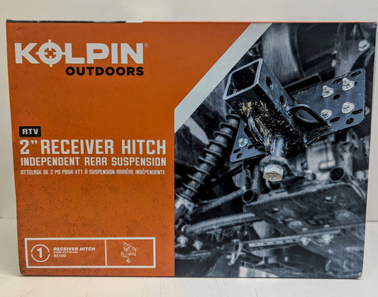 Kolpin 85100 Universal ATV IRS 2" Receiver Hitch, Black