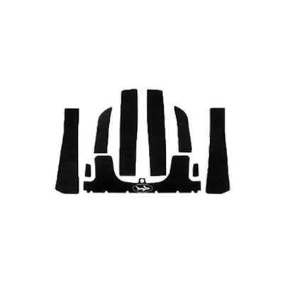 SBT BlackTip Black/Neon Green Mats Kawasaki ST / STS / 750STX & 900STX 1994-1998 - 130BE206