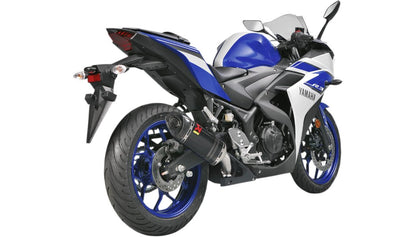 AKRAPOVIC Yamaha 15-16 YZF-R3 Carbon Fiber Slip-On Line Muffler - S-Y2SO12-HAPC