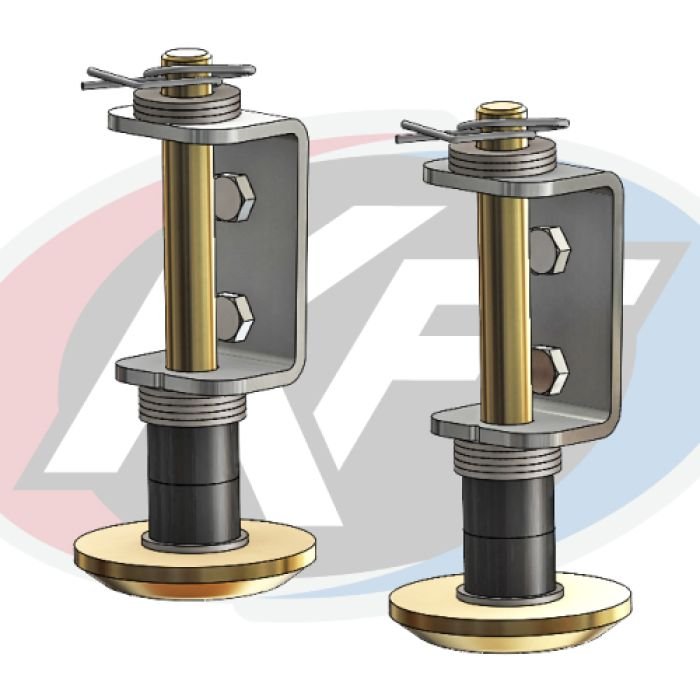 KFI TAPERED PLOW SKID KIT (2-PACK) WORKS WITH 105160 ONLY - 105485