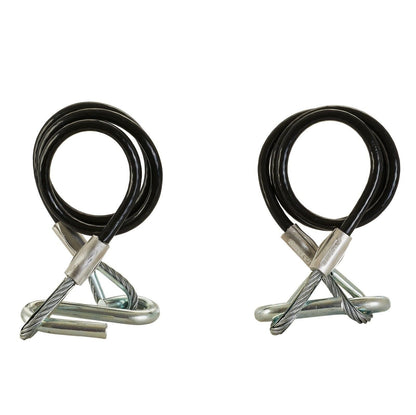 TIEDOWN Class 2 3500 lb hitch Black Trailer Safety Cable w/ S hooks Boating Pwc - 59537