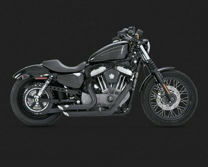 Vance & Hines Exhaust Shortshots Staggered Black 2004-2013 Sportster XL Harley - 47219