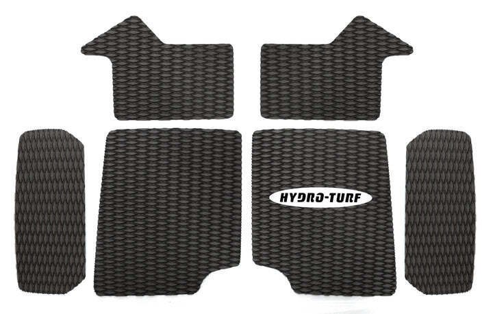 INSTOCK Hydro Turf Mat Kit Kawasaki Sc (Aka Super Chicken) - HTSC BLACK CUT GROOVE W/3M