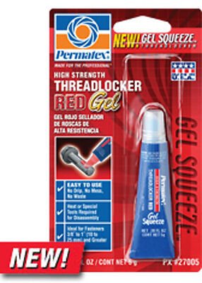 PERMATEX THREADLOCKER RED GEL 5 GRAM 27005 - 59-9174