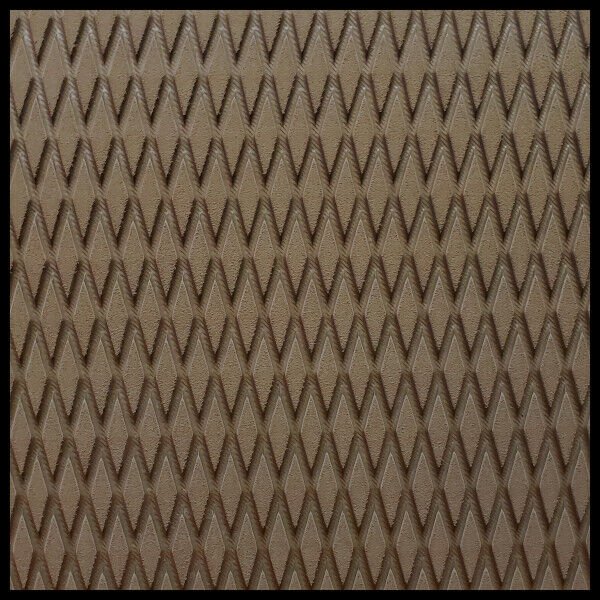 Hydro-turf Sheet 45X86 SHT86MD DARK BROWN MOLDED DIAMOND W/ 3M
