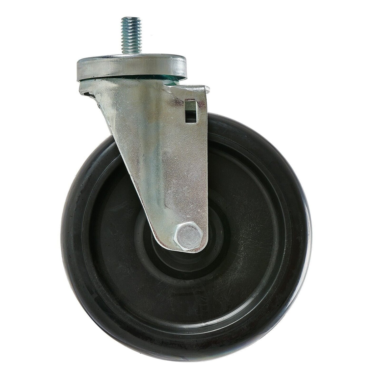 6" Caster Swivel Non Brake 1/2 Stud -13 Threads per inch