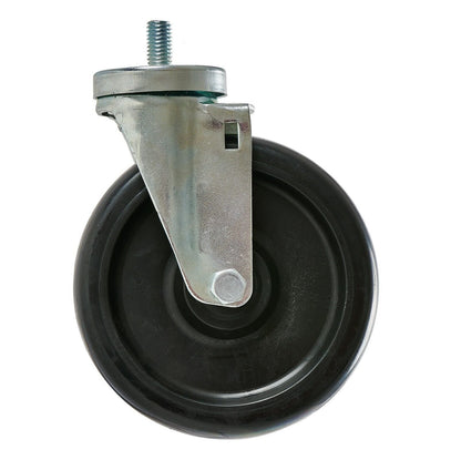 6" Caster Swivel Non Brake 1/2 Stud -13 Threads per inch