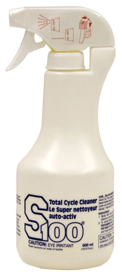 S100 TOTAL CYCLE CLEANER 500ML Bottle - 12500S - 4 Pack - 12 pack choose options