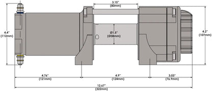 KFI WINCH 2500LB ATV series - A2500-R2