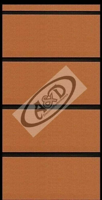 Hydro-turf Sheet 47X86 SHT86WG-2T 2-tone teak BROWN ON BLACK WIDE GROOVE 3M
