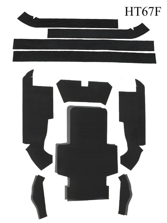 Kawasaki 750SX 750 SX SXI PRO Jet Ski Hydro-turf Kit HT67F BLACK GROOVE