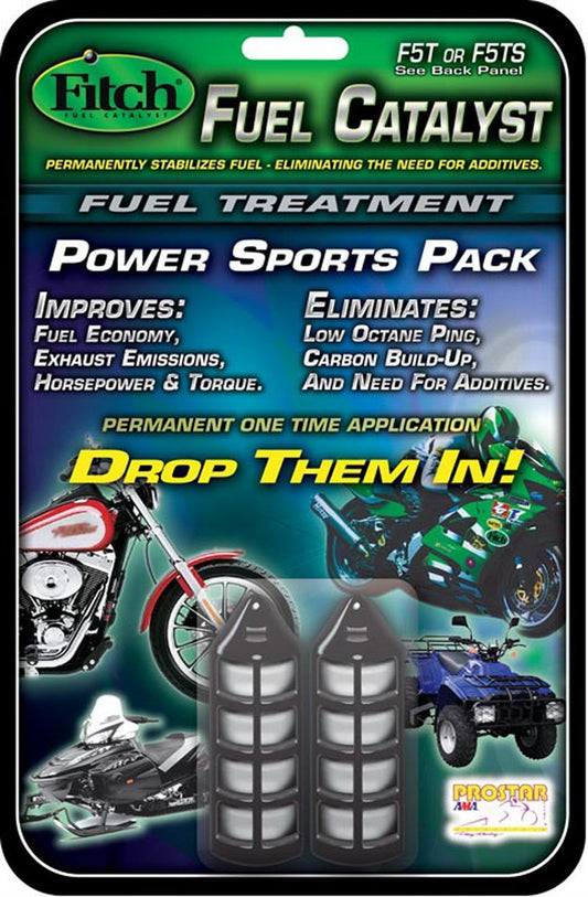 INSTOCK FITCH 2 PACK FUEL Treatment CATALYST F5-T ATV Snowmobile Motorcycle PWC