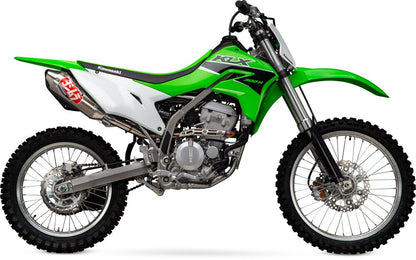 YOSHIMURA KLX300R 21-24 RS-2 Stainless Slip-On Exhaust w/ Aluminum Muffler 243002C350