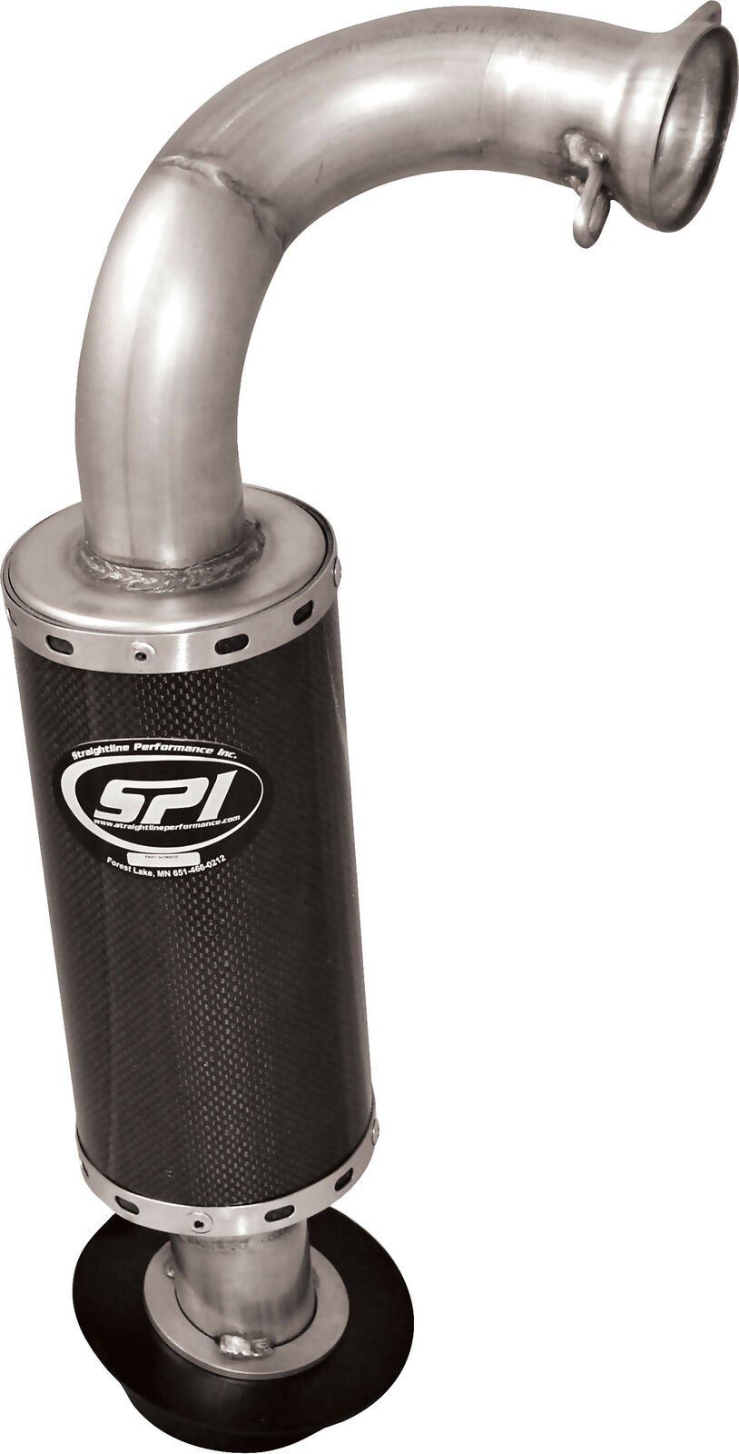 STRAIGHTLINE LIGHTWEIGHT SILENCER CARBON FIBER Polaris 800 Rush pro switchback R