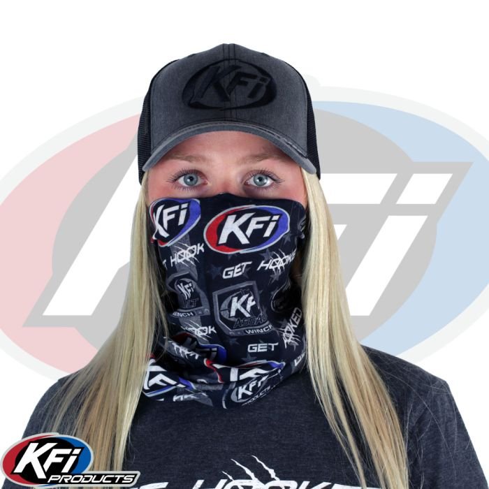 KFI KFI BLACK FLAG FACE MASK WITH LOGOS - FM-BLK