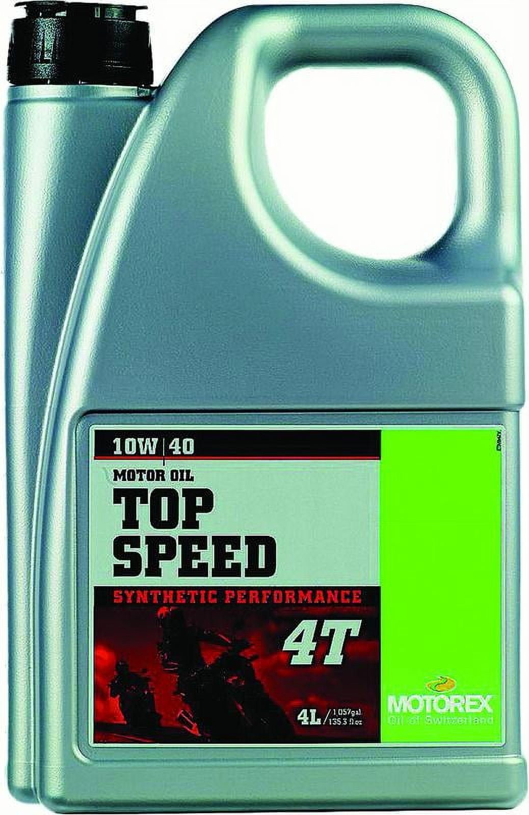 Motorex  102299; Top Speed 4T 10W40 (4 Liters)