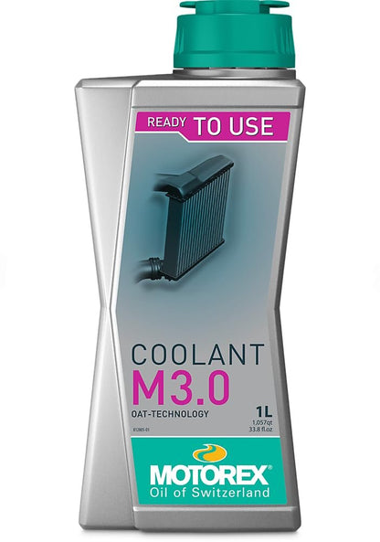 INSTOCK Motorex 198463 308100 Ready to Use M3.0 Ethylene Glycol Coolant, 1 Liter