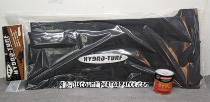 INSTOCK FREE GLUE Hydro-turf mats HT75 yamaha superjet 90-95 jet ski BLACK GROOVE