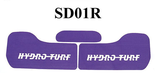 Hydro-Turf Rear Boarding  Mats  Sea-Doo 94-95 Speedster SD01R Black Goove 3M