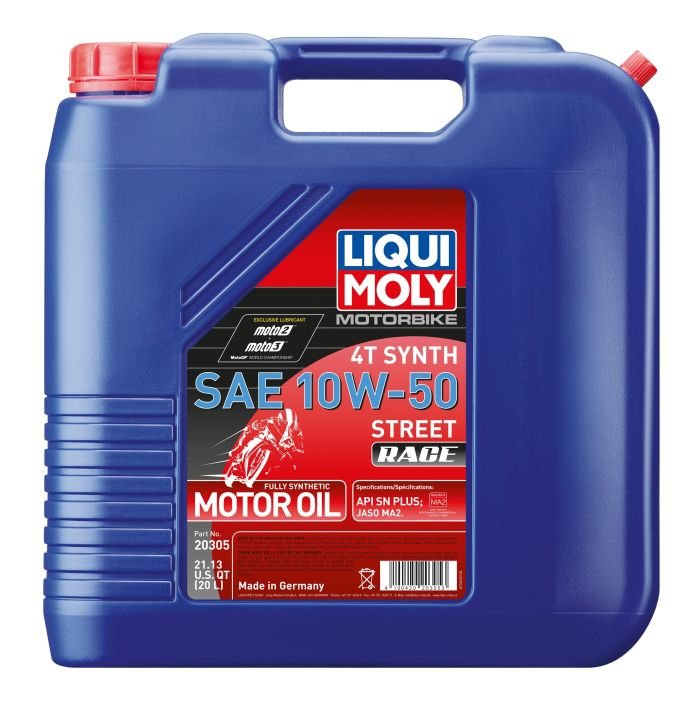 LIQUI MOLY MOTORBIKE 4T Synthetic 10W-50 STREET RACE 20 LITER - 20305