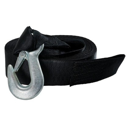 2000LB Trailer Winch Strap with Bow Loop 15 Foot 6750LB break 2700lb Load 10-072