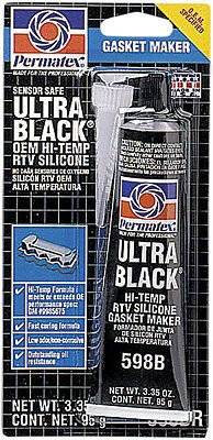 PERMATEX ULTRA BLACK HI-TEMP RTV SILICONE GASKET MAKER 3.35 OZ - 82180