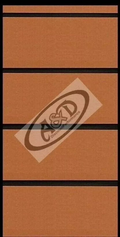 3  Hydro-turf Sheet 47X86 SHT86WG-2T 2-tone teak BROWN ON BLACK WIDE GROOVE 3M