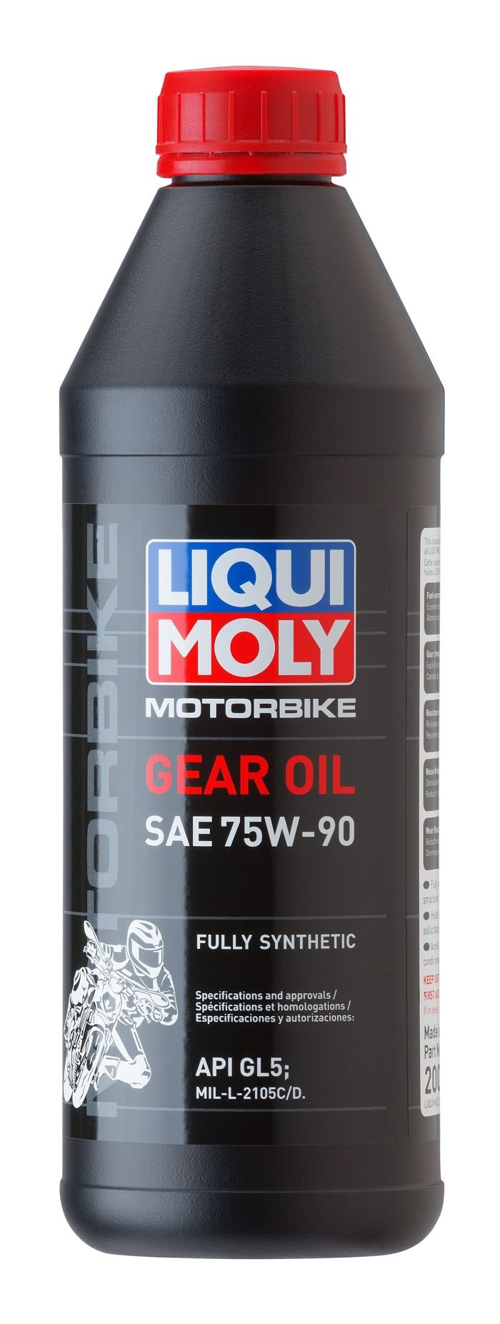 LIQUI MOLY Full Synthetic GL5 MOTORBIKE GEAR OIL 75W-90 1 LITER - 20086