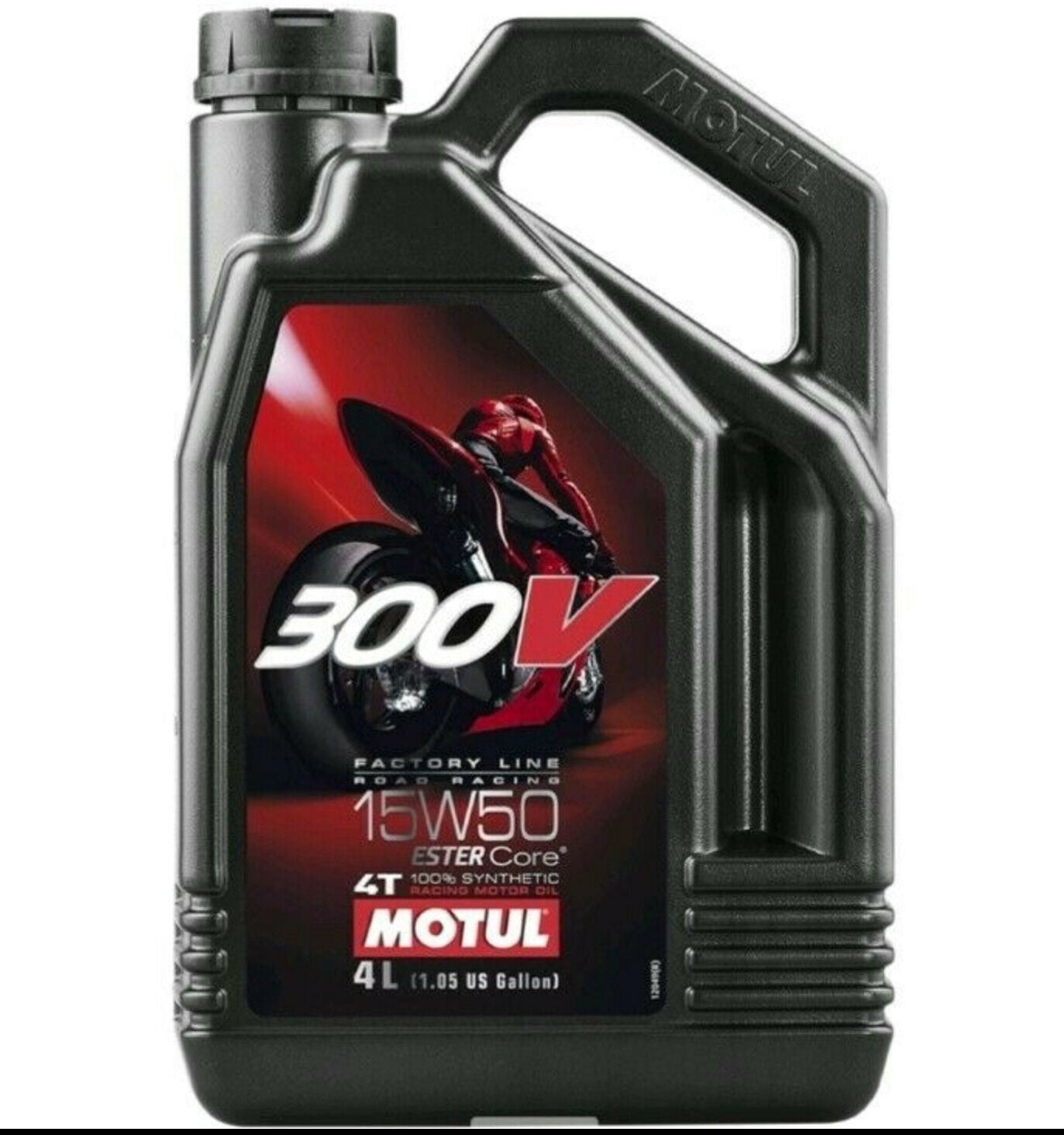 Motul 104129 300V 4T Competition Synthetic Oil 15W50 4-Liter