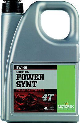 MOTOREX POWER SYNTHETIC 4T 5W40 (4 LITERS) Gallon 102268 - 580-0191