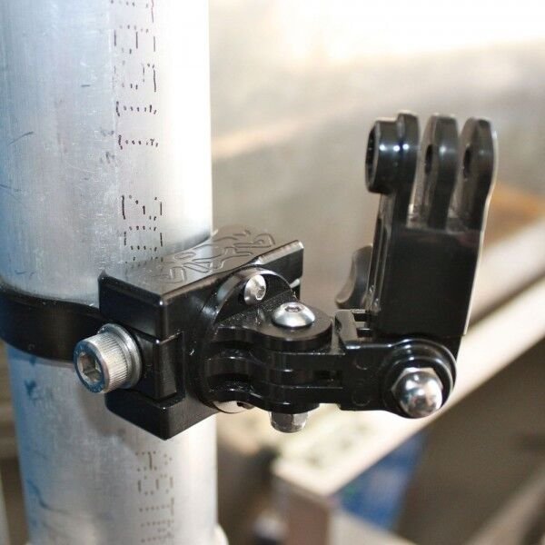 Axia Alloys Billet GoPro Cage Mounts UTV SxS RZR Polaris XP1000 Can Am Maverick - BLACK